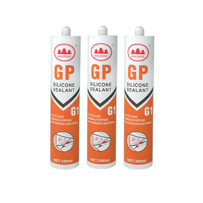 สีขาวกรดแอซซิติก ซิลิโคน Sealant รางตกแต่ง