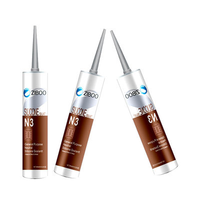 การแห้งรวดเร็ว ผสมแก้วเฉลี่ย กันอากาศ 300 มิลลิลิตร สีดํา สําหรับผนังผ้าม่านแก้ว