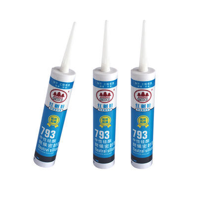 สีเทา Neutral สาธารณูปโภคทั่วไป ซิลิโคน Sealant สําหรับอายุการใช้งานเกือบ 25 ปีในสภาพปกติ