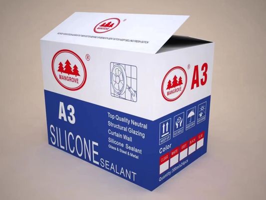 สีแดง Neutral Silicone Sealant กันไฟสําหรับข้อก่อสร้าง