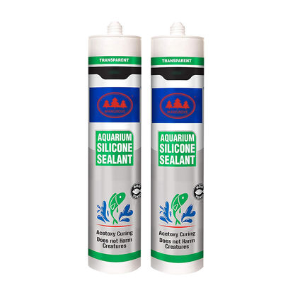 Acetoxy การรักษา Powful ไม่อันตรายสัตว์ Sealant ใส Aquarium Tunk แก้ว Sealant