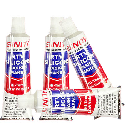 RTV สีซิลิโคน ปริมณฑลประปาไม่ติดกรองยนต์ ปริมณฑลประปาโปร่ง สีเทา 85 กรัม