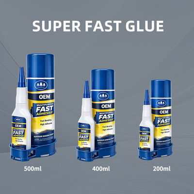 Oem Factory Super Glue Cyanoacrylate Adhesive 400ml และ 100g Spray Activator ค้อนของสอง ค้อนของค้อนของค้อนของค้อนของค้อนของ