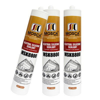 กันน้ํา สีดํา Neutral Cure ซิลิโคน Sealant สําหรับประตูหน้าต่าง