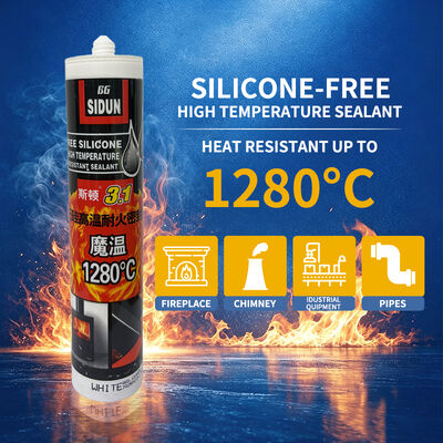 HighTemperature Adhesive Range Hood Stainless Steel Duct Sealing 1280°C Flame Retardant Fireproof Glue